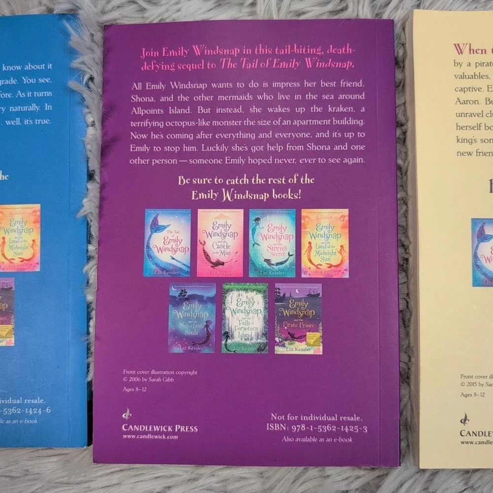 Lot of 3 Emily‎ Windsnap Books Liz Kessler Homeschool Fantasy Paperback